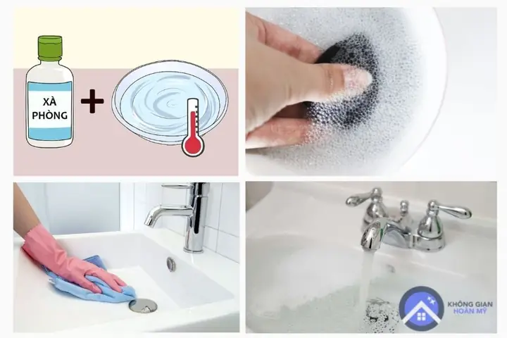 Cách Làm Trắng Bồn Rửa Mặt Sạch Bong Vết Ố Vàng Hiệu Quả Tại Nhà