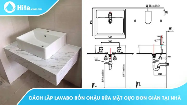 Hướng Dẫn Chi Tiết Cách Lắp Chậu Rửa Mặt Treo Tường Chuẩn Kỹ Thuật Tại Nhà