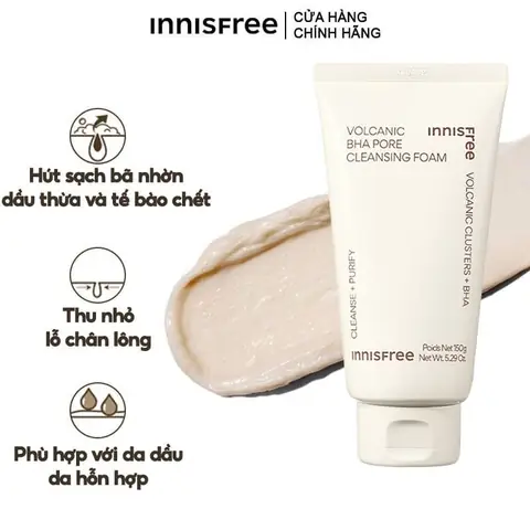 Công Dụng Chính Của Sữa Rửa Mặt Innisfree: Làm Sạch Sâu, Dưỡng Ẩm & Ngăn Ngừa Mụn