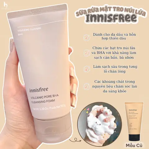 Công Dụng Chính Của Sữa Rửa Mặt Innisfree: Làm Sạch Sâu, Dưỡng Ẩm & Ngăn Ngừa Mụn