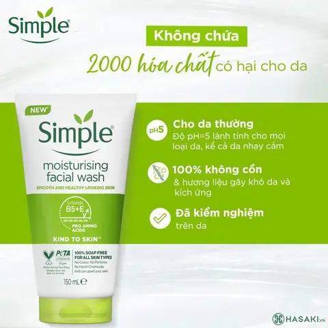 Công Dụng Của Sữa Rửa Mặt Simple: Làm Sạch & Dưỡng Ẩm Hiệu Quả Cho Mọi Loại Da Công Dụng Của Sữa Rửa Mặt Simple: Làm Sạch & Dưỡng Ẩm Hiệu Quả Cho Mọi Loại Da