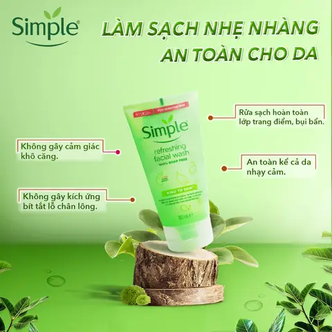 Công Dụng Của Sữa Rửa Mặt Simple: Làm Sạch & Dưỡng Ẩm Hiệu Quả Cho Mọi Loại Da Công Dụng Của Sữa Rửa Mặt Simple: Làm Sạch & Dưỡng Ẩm Hiệu Quả Cho Mọi Loại Da
