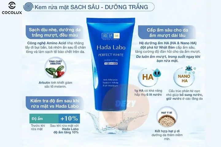 Công Dụng Chi Tiết Của Sữa Rửa Mặt Hada Labo: Làm Sạch & Dưỡng Ẩm Tối Ưu