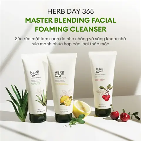 Công Dụng Nổi Bật Của Sữa Rửa Mặt Herb Day 365 The Face Shop