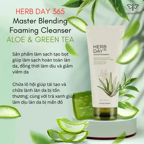 Công Dụng Nổi Bật Của Sữa Rửa Mặt Herb Day 365 The Face Shop
