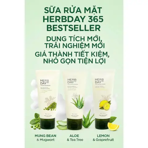 Công Dụng Nổi Bật Của Sữa Rửa Mặt Herb Day 365 The Face Shop