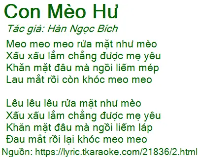 Lêu Lêu Lêu Rửa Mặt Như Mèo: Lời Bài Hát & Ý Nghĩa Cho Bé Lêu Lêu Lêu Rửa Mặt Như Mèo: Lời Bài Hát & Ý Nghĩa Cho Bé
