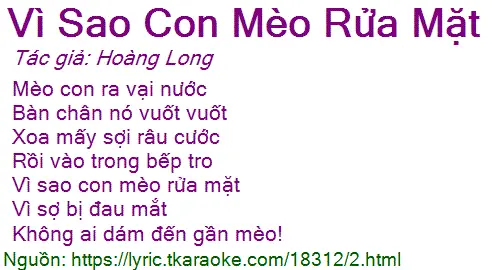 Vì Sao Con Mèo Rửa Mặt: Lời Bài Hát, Ý Nghĩa Và Cách Dạy Bé Vui Học Vì Sao Con Mèo Rửa Mặt: Lời Bài Hát, Ý Nghĩa Và Cách Dạy Bé Vui Học