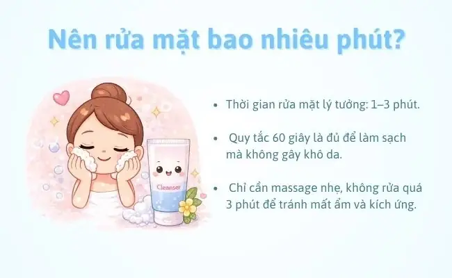 Rửa Mặt Bao Nhiêu Phút Là Đủ? Hướng Dẫn Chi Tiết Cho Làn Da Sạch Sâu