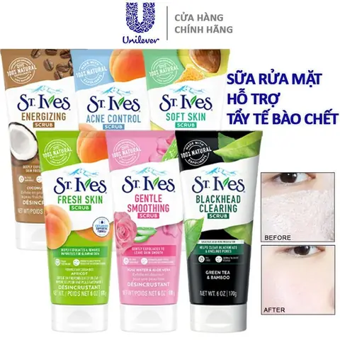 Review Chi Tiết Sữa Rửa Mặt Tẩy Tế Bào Chết St. Ives: Công Dụng, Các Loại & Có Nên Mua? Review Chi Tiết Sữa Rửa Mặt Tẩy Tế Bào Chết St. Ives: Công Dụng, Các Loại & Có Nên Mua?