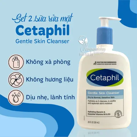 Set Sữa Rửa Mặt Cetaphil Gentle Skin Cleanser: Mua Ở Đâu, Giá Bao Nhiêu & Công Dụng Set Sữa Rửa Mặt Cetaphil Gentle Skin Cleanser: Mua Ở Đâu, Giá Bao Nhiêu & Công Dụng