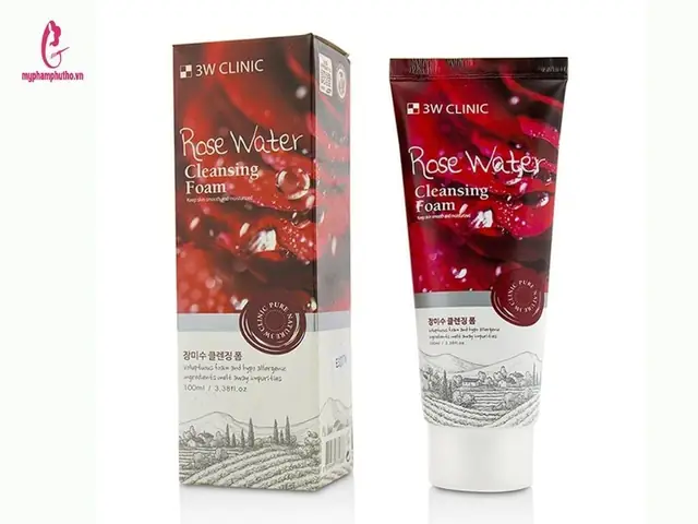 Sữa Rửa Mặt 3w Clinic Rose Water: Công Dụng, Thành Phần & Cách Dùng Hiệu Quả