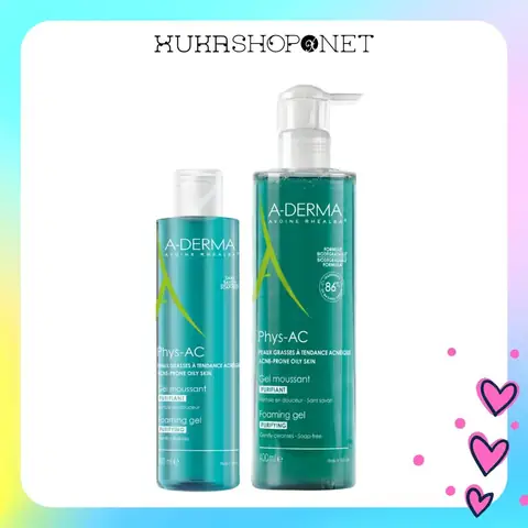A-derma Phys-ac Gel Moussant Purifiant: Công Dụng, Thành Phần & Review Chi Tiết Cho Da Dầu Mụn, Nhạy Cảm