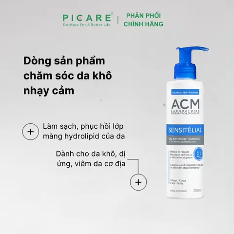 Sữa Rửa Mặt Acm Sensitelial: Công Dụng, Thành Phần & Hướng Dẫn Sử Dụng Cho Da Nhạy Cảm