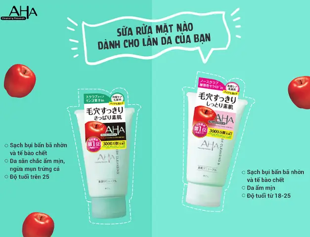 Sữa Rửa Mặt Aha Nhật Bản: Công Dụng, Loại Phù Hợp & Hướng Dẫn Chọn Sữa Rửa Mặt Aha Nhật Bản: Công Dụng, Loại Phù Hợp & Hướng Dẫn Chọn
