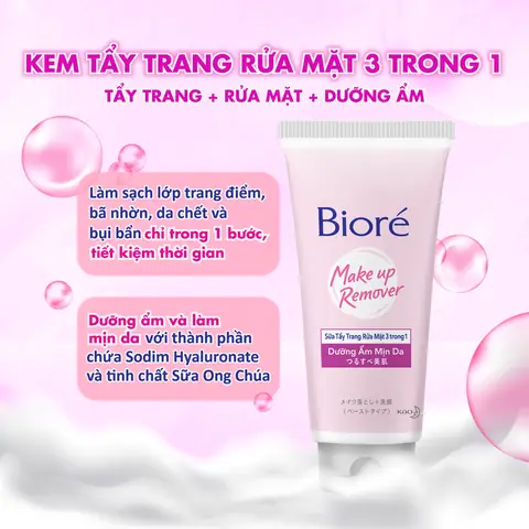 Sữa Rửa Mặt Biore Màu Hồng: Công Dụng, Loại Da Phù Hợp & Địa Điểm Mua