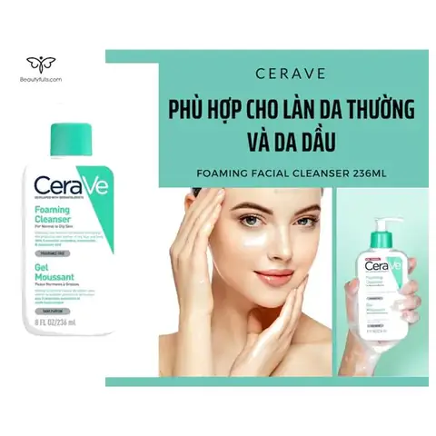 Sữa Rửa Mặt Cerave Foaming Facial Cleanser: Công Dụng, Thành Phần Và Cách Dùng Cho Da Dầu Mụn