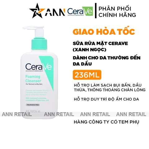 Sữa Rửa Mặt Cerave Size Nhỏ: Dung Tích Tiện Lợi Cho Làn Da Sạch Mịn Sữa Rửa Mặt Cerave Size Nhỏ: Dung Tích Tiện Lợi Cho Làn Da Sạch Mịn