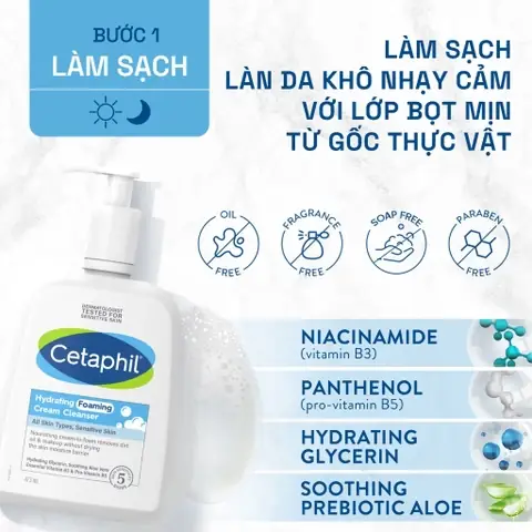 Sữa Rửa Mặt Cetaphil Có Bọt: Review Chi Tiết, Công Dụng Và Loại Phù Hợp