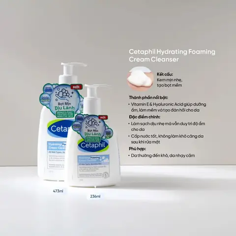 Sữa Rửa Mặt Cetaphil Tạo Bọt: Công Dụng, Thành Phần & Cách Chọn Cho Da Nhạy Cảm Sữa Rửa Mặt Cetaphil Tạo Bọt: Công Dụng, Thành Phần & Cách Chọn Cho Da Nhạy Cảm