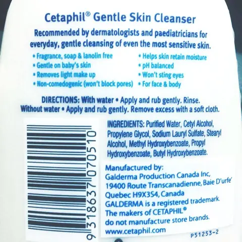 Thành Phần Sữa Rửa Mặt Cetaphil: Chi Tiết A-z & Công Dụng Cho Da Thành Phần Sữa Rửa Mặt Cetaphil: Chi Tiết A-z & Công Dụng Cho Da
