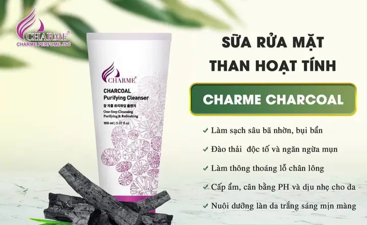 Sữa Rửa Mặt Charme Charcoal: Công Dụng, Thành Phần & Lợi Ích Cho Da Sạch Sâu