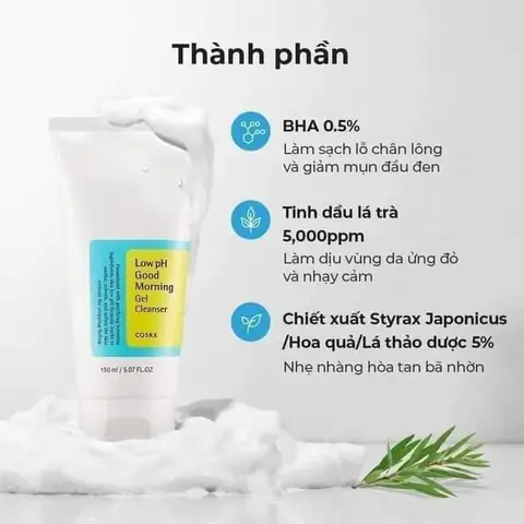 Sữa Rửa Mặt Cosrx Low Ph: Review Thành Phần, Công Dụng & Hướng Dẫn Sử Dụng Cho Mọi Loại Da