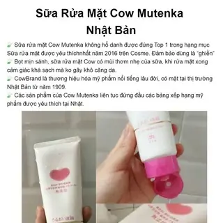 Sữa Rửa Mặt Cow Brand Mutenka: Công Dụng, Thành Phần Và Ai Nên Dùng? Sữa Rửa Mặt Cow Brand Mutenka: Công Dụng, Thành Phần Và Ai Nên Dùng?