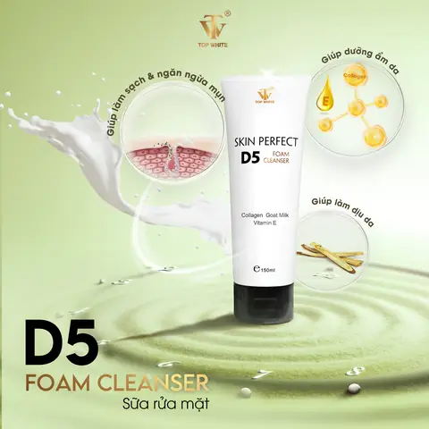 Sữa Rửa Mặt D5 Top White: Công Dụng, Thành Phần Và Hướng Dẫn Sử Dụng Hiệu Quả