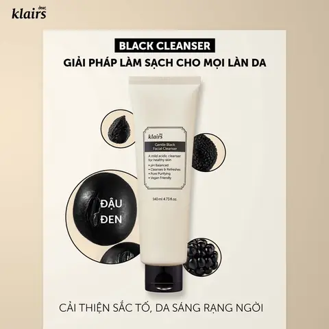 Sữa Rửa Mặt Dear Klairs: Gentle Black & Rich Moist - Review Chi Tiết & Hướng Dẫn Chọn Lựa