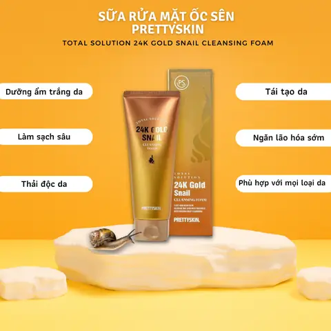 Sữa Rửa Mặt Gold Snail Nutrition Cleansing Foam: Công Dụng, Thành Phần & Cách Chọn
