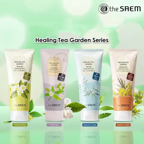 Sữa Rửa Mặt The Saem Healing Tea Garden: Review Chi Tiết & Công Dụng Cho Từng Loại Da