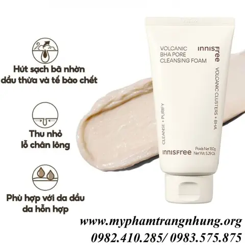Sữa Rửa Mặt Innisfree Jeju Volcanic Pore Cleansing Foam: Công Dụng, Cách Dùng Và Mẹo Làm Sạch Sâu Lỗ Chân Lông