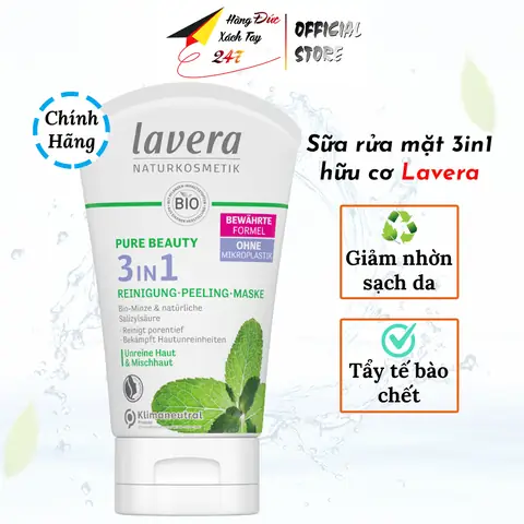 Sữa Rửa Mặt Lavera 3in1 Hữu Cơ: Công Dụng, Thành Phần & Đánh Giá Chi Tiết