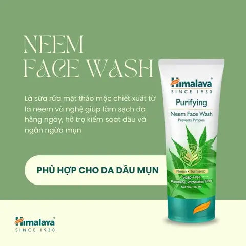 Sữa Rửa Mặt Neem Himalaya: Công Dụng, Thành Phần Và Cách Chọn Cho Da Mụn Sữa Rửa Mặt Neem Himalaya: Công Dụng, Thành Phần Và Cách Chọn Cho Da Mụn