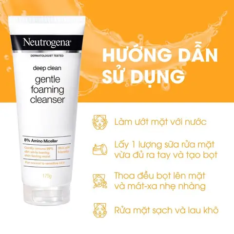 Sữa Rửa Mặt Neutrogena Deep Clean Foaming Cleanser: Review Chi Tiết & Công Dụng Cho Da Dầu Sữa Rửa Mặt Neutrogena Deep Clean Foaming Cleanser: Review Chi Tiết & Công Dụng Cho Da Dầu