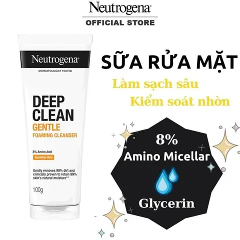Sữa Rửa Mặt Neutrogena Deep Clean Foaming Cleanser: Review Chi Tiết & Công Dụng Cho Da Dầu Sữa Rửa Mặt Neutrogena Deep Clean Foaming Cleanser: Review Chi Tiết & Công Dụng Cho Da Dầu