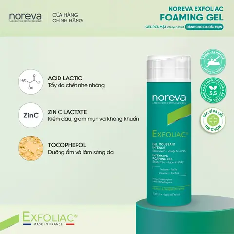 Top 3 Sữa Rửa Mặt Noreva Cho Da Dầu Mụn: Exfoliac, Actipur & Sensidiane Top 3 Sữa Rửa Mặt Noreva Cho Da Dầu Mụn: Exfoliac, Actipur & Sensidiane