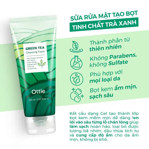 Sữa Rửa Mặt Ottie: Review Chi Tiết, Công Dụng & Cách Chọn Cho Mọi Loại Da