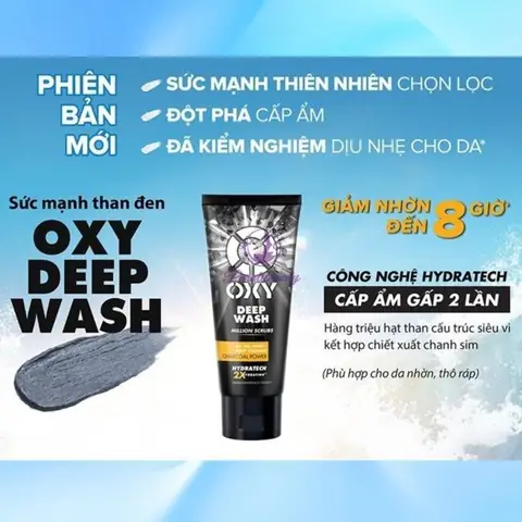 Sữa Rửa Mặt Oxy Màu Đen Deep Wash: Công Dụng, Cách Dùng Và Loại Da Phù Hợp