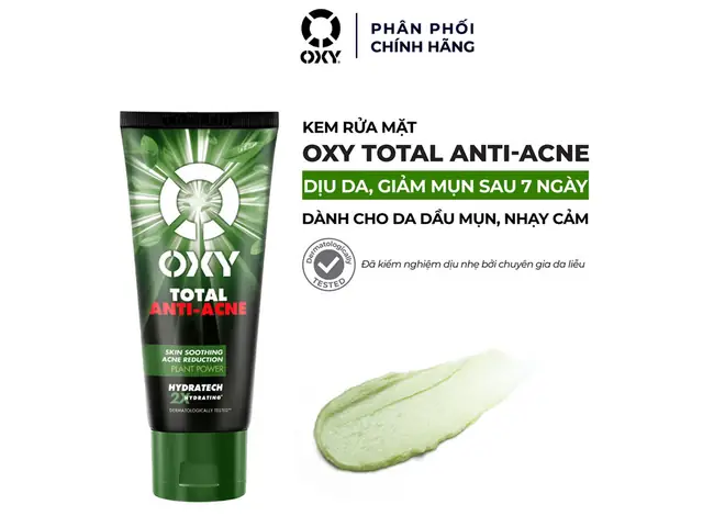 Sữa Rửa Mặt Oxy Total Anti-acne Có Tốt Không? Đánh Giá Chi Tiết & Thành Phần