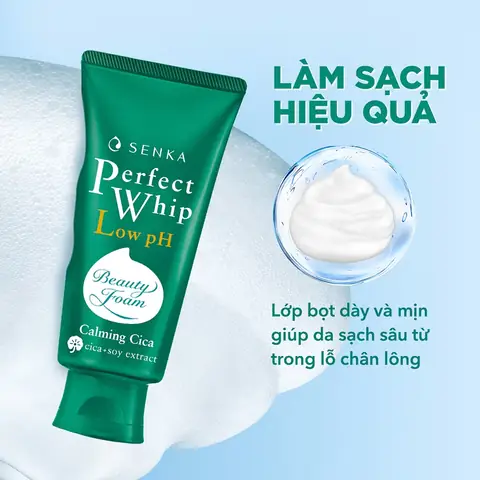 Sữa Rửa Mặt Perfect Whip Màu Xanh Lá Cây: Công Dụng, Đối Tượng Sử Dụng & Lưu Ý
