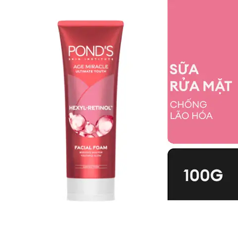 Sữa Rửa Mặt Pond's Age Miracle: Chống Lão Hóa, Tái Tạo Làn Da Tươi Trẻ Rạng Ngời Sữa Rửa Mặt Pond's Age Miracle: Chống Lão Hóa, Tái Tạo Làn Da Tươi Trẻ Rạng Ngời