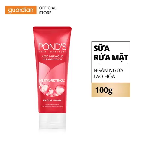 Sữa Rửa Mặt Pond's Màu Đỏ: Review Chi Tiết Dòng Age Miracle Ngăn Ngừa Lão Hóa