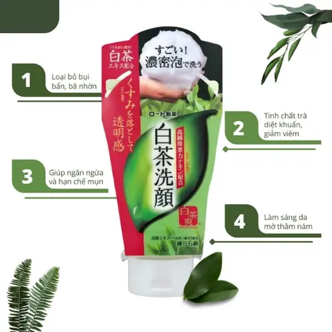 Sữa Rửa Mặt Rohto Shirochasou Trà Xanh: Review, Công Dụng & Nơi Mua Tốt Nhất Sữa Rửa Mặt Rohto Shirochasou Trà Xanh: Review, Công Dụng & Nơi Mua Tốt Nhất