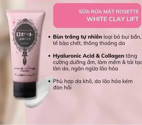 Sữa Rửa Mặt Rosette Màu Hồng: Ai Dùng Hợp, Công Dụng & Review Chi Tiết
