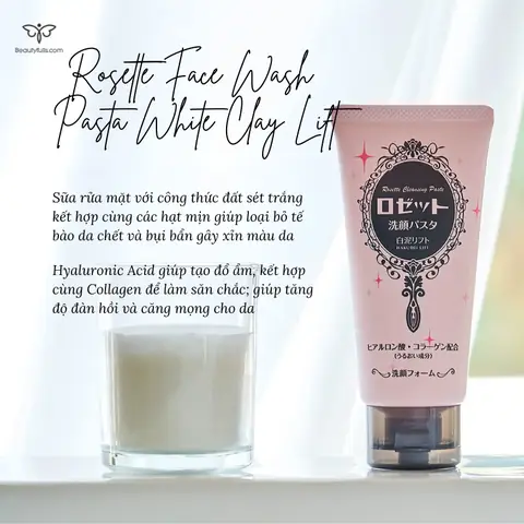 Sữa Rửa Mặt Rosette Màu Hồng: Ai Dùng Hợp, Công Dụng & Review Chi Tiết