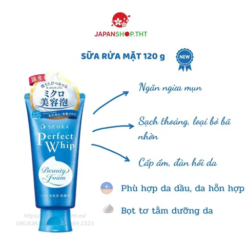 Sữa Rửa Mặt Senka Xanh: Công Dụng, Loại Da Phù Hợp Và Review Chi Tiết