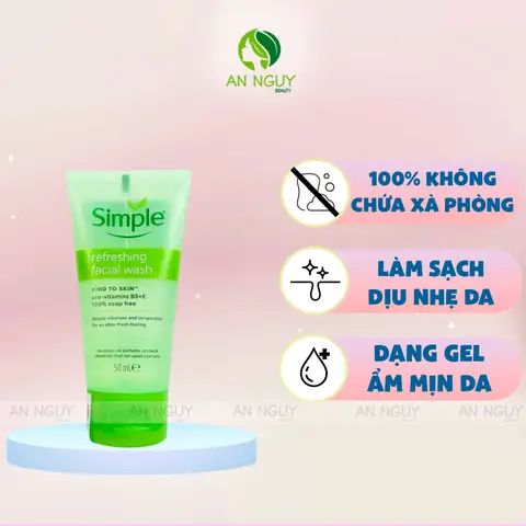 Sữa Rửa Mặt Simple Facial Wash Gel: Công Dụng, Thành Phần & Cách Chọn Cho Da