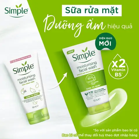Sữa Rửa Mặt Simple Moisturising: Công Dụng, Thành Phần & Review Chi Tiết Sữa Rửa Mặt Simple Moisturising: Công Dụng, Thành Phần & Review Chi Tiết